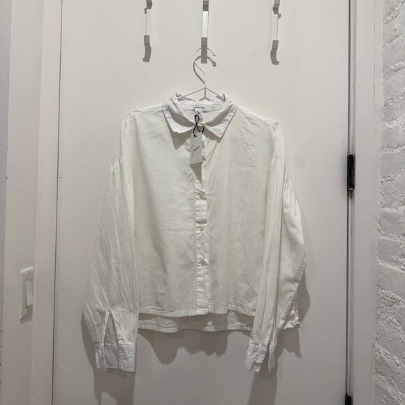 Cotton Cropped button down - Picture 1 of 5